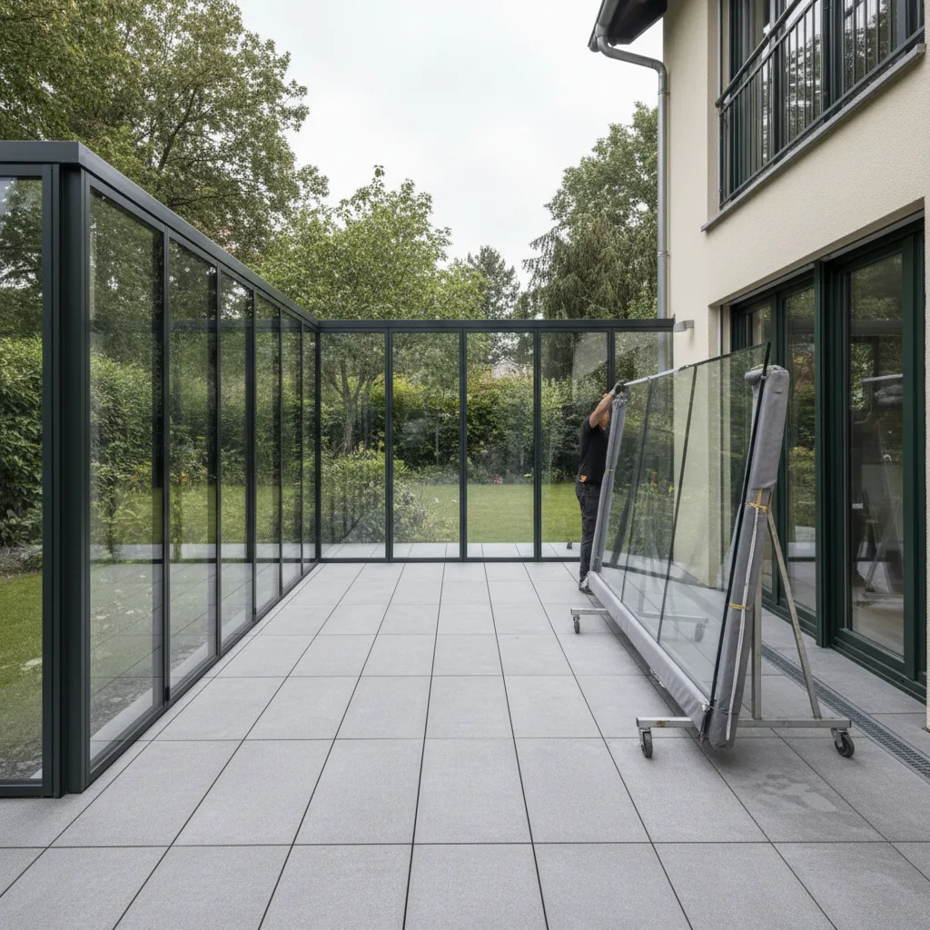 Terrasse zum Wintergarten umbauen