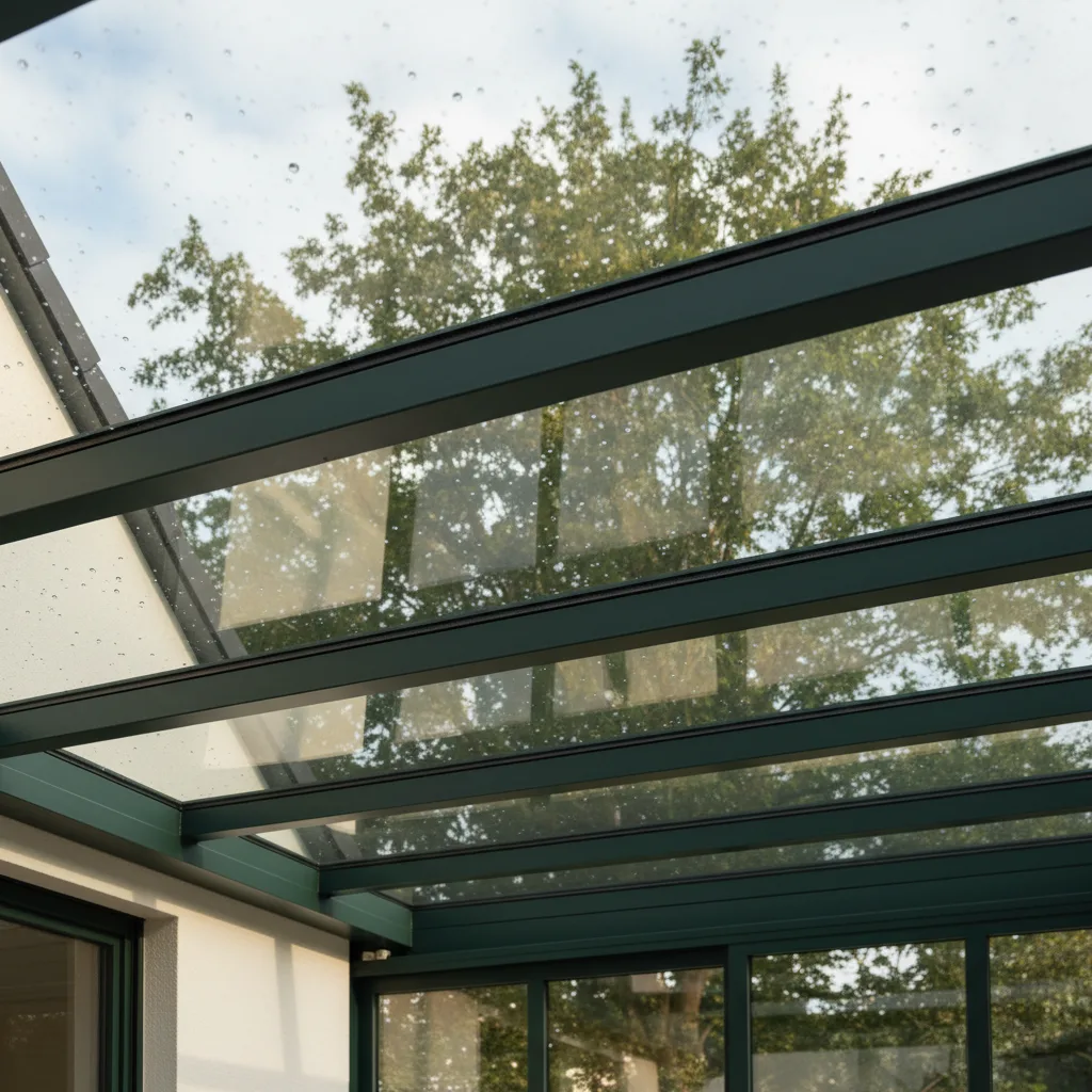 Terrassenüberdachung aus Glas