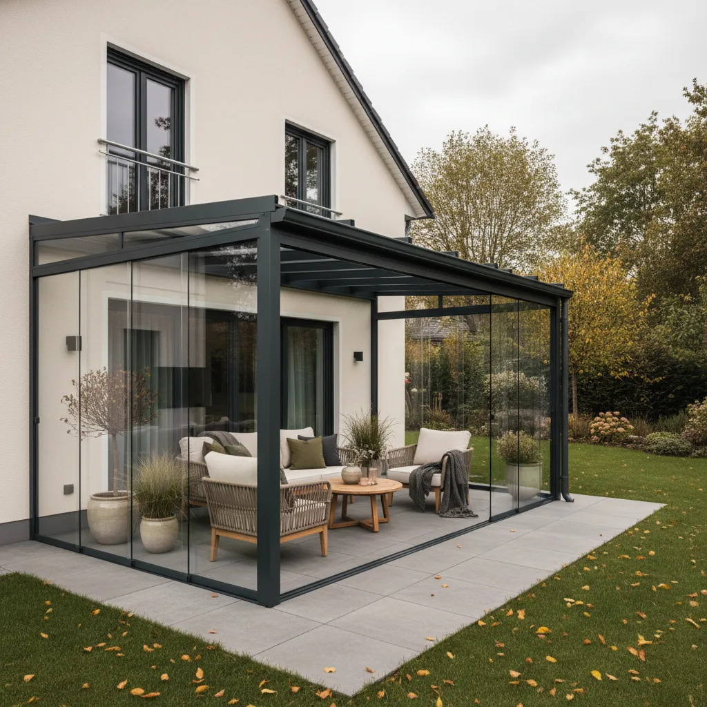Terrassendach mit Seitenwand