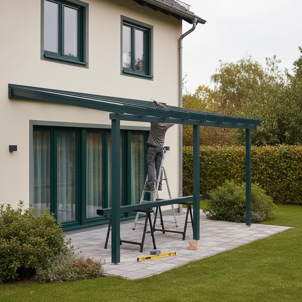 Terrassenüberdachung selber bauen